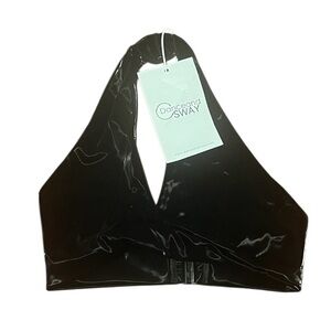 NWT Dance and Sway Black Halter Top